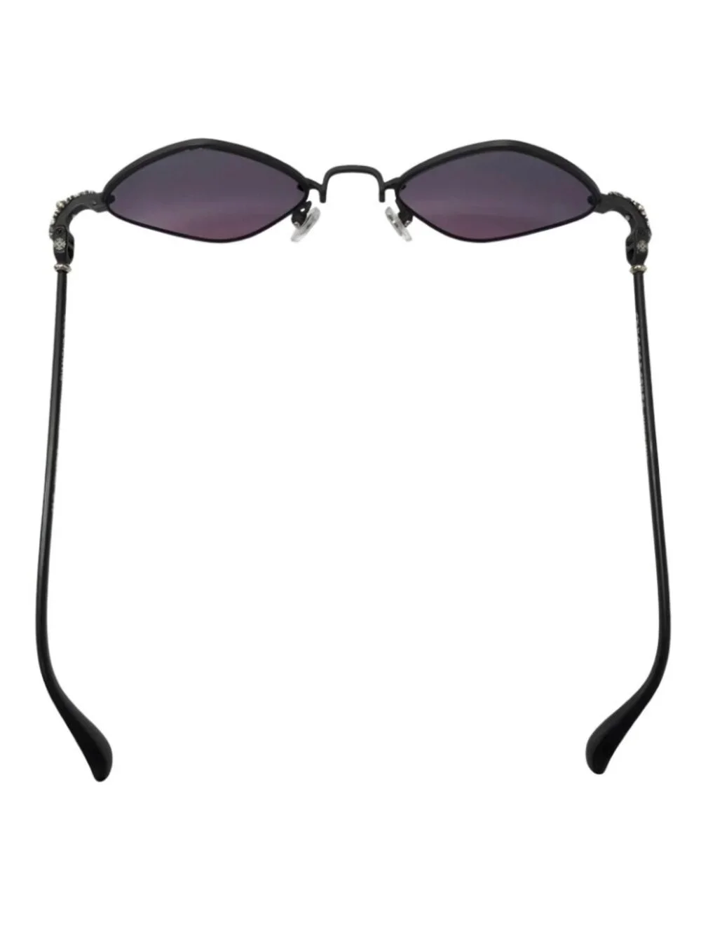 Chrome Hearts Diamond Dog Floral Cross Sunglasses Matte Black 50 Eyewear